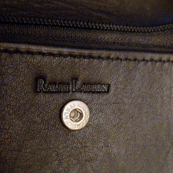 Ralph Lauren Black Leather Wallet with Silver Accent - Picture 5 of 7